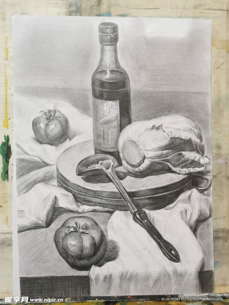 素描静物组合