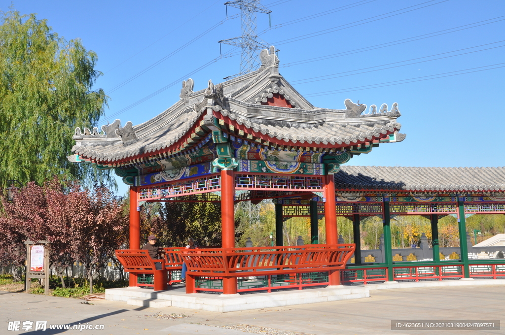 北京某公园南式古建之歇山方亭
