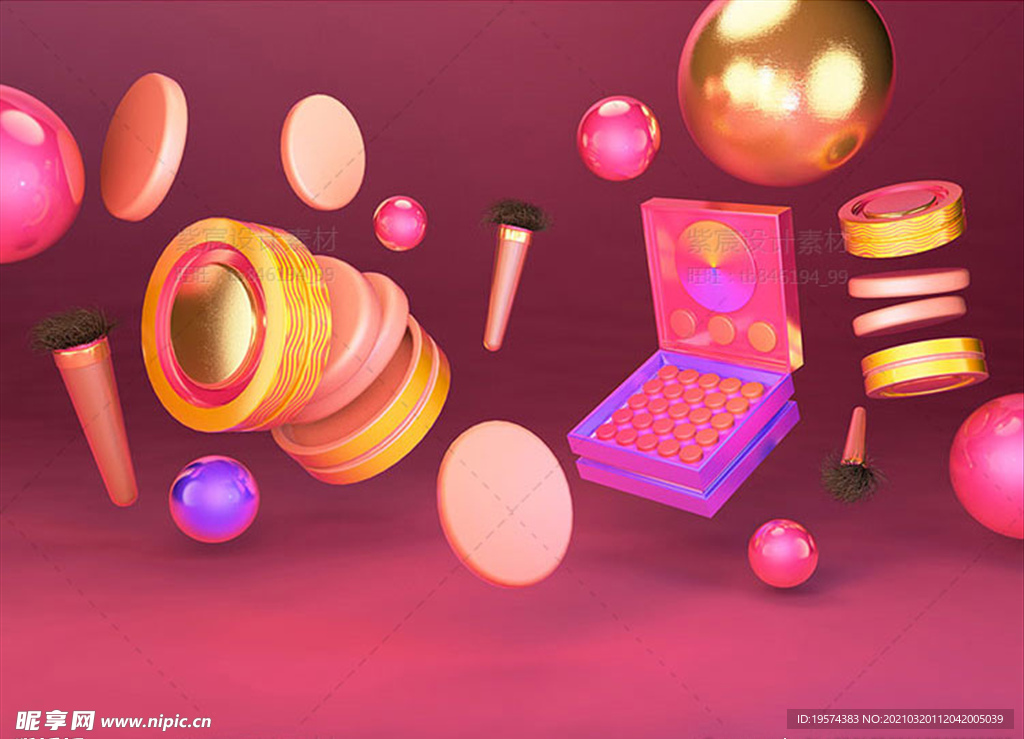 C4D模型 风格电商立体场景