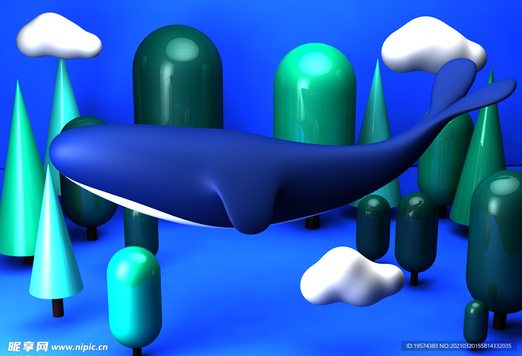 C4D模型 风格电商立体场景