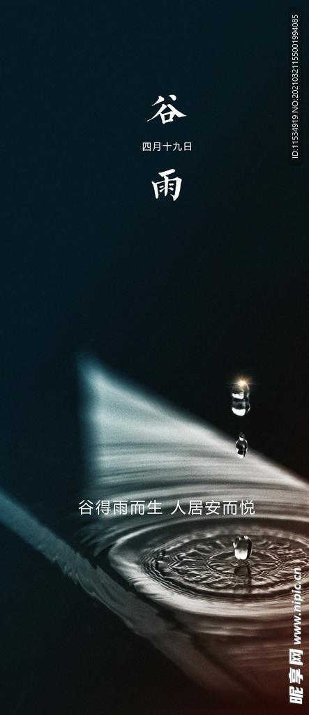 谷雨节气海报