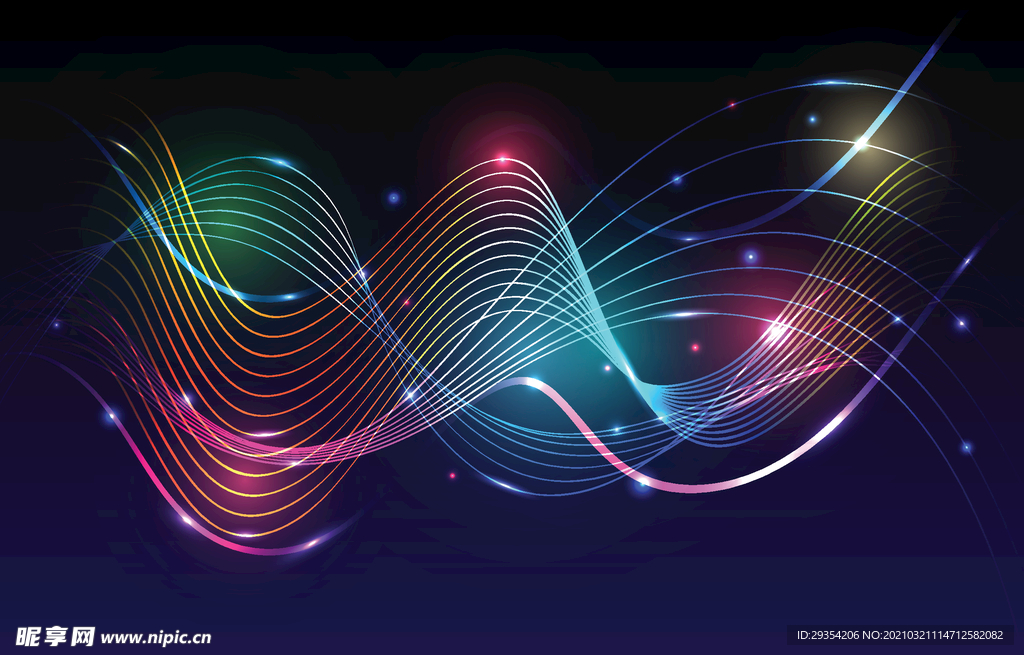 动感曲线底纹图片