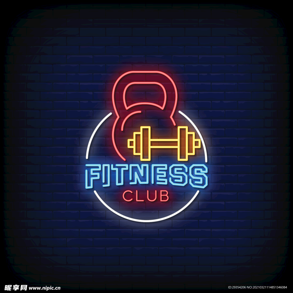 商业娱乐霓虹灯LOGO图片