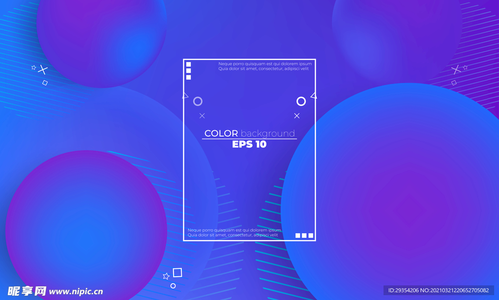 抽象彩色元素渐变时尚海报图片
