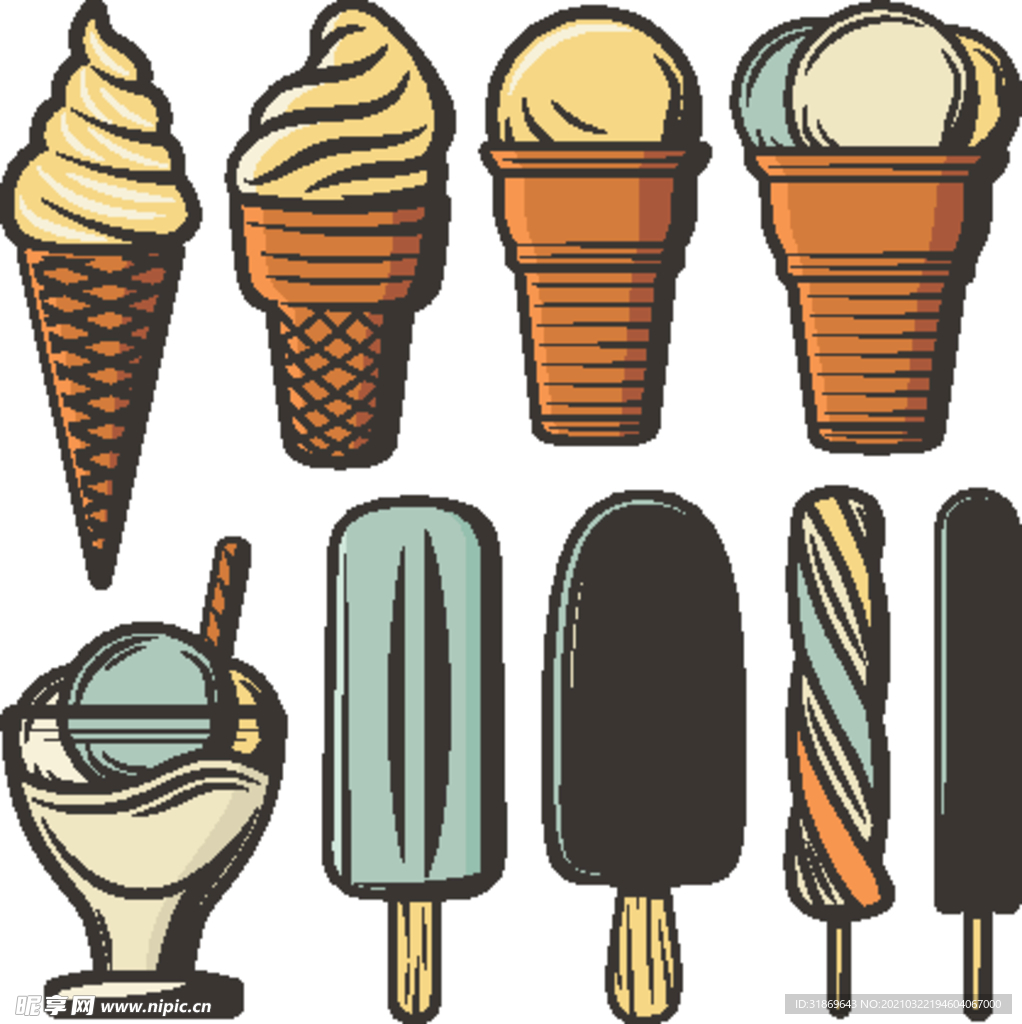 雪糕 冰淇淋