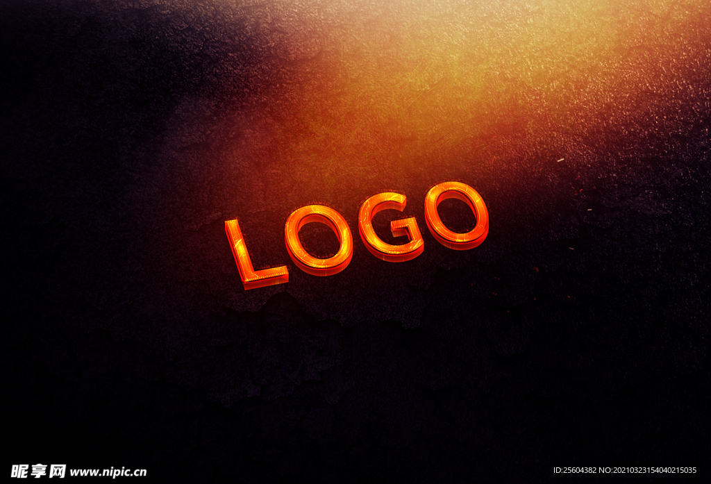 火烧效果logo样机