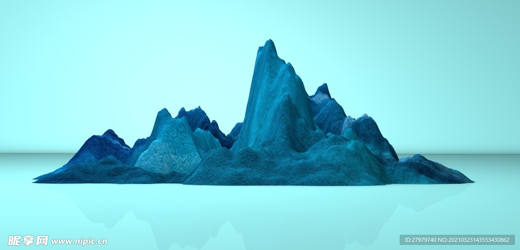 群山立体山素材