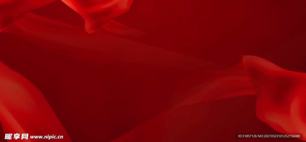 红色丝绸大气背景