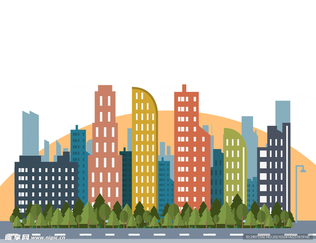 手绘城市