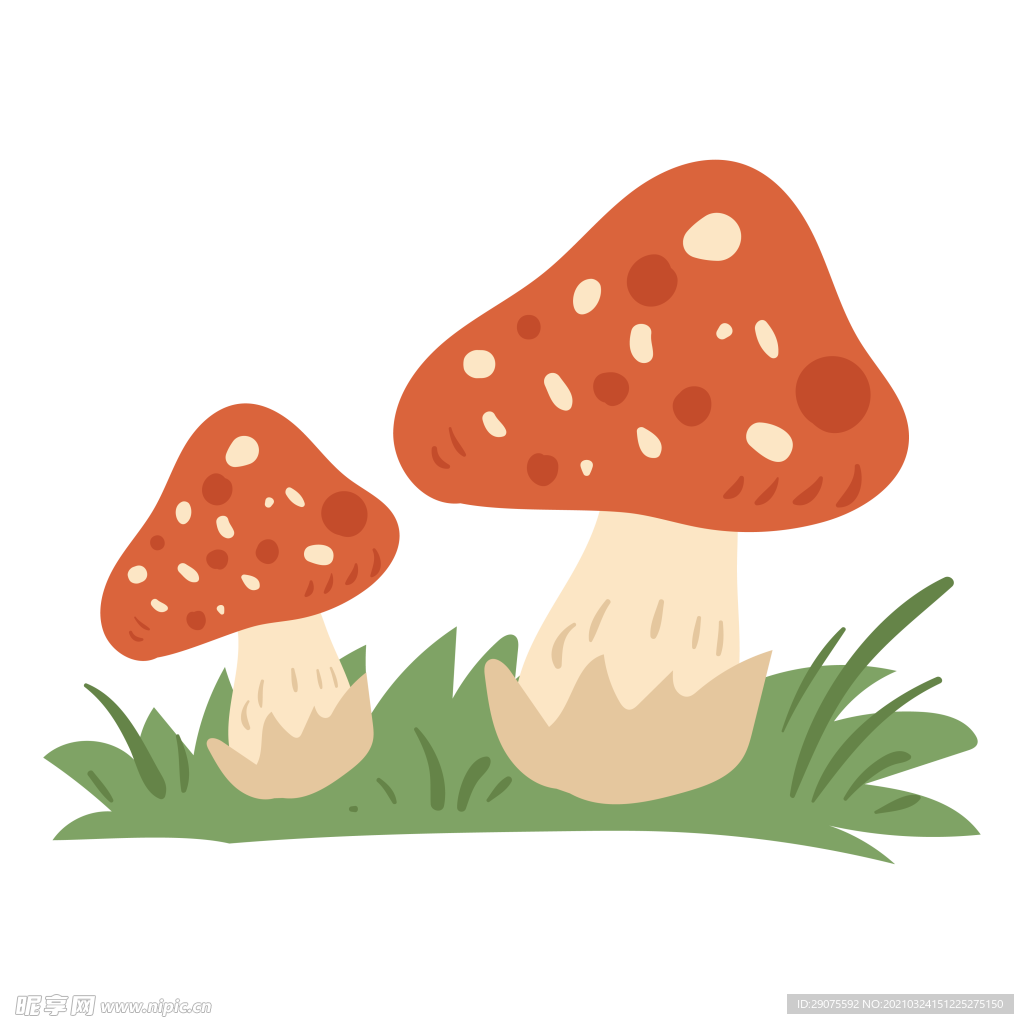卡通蘑菇