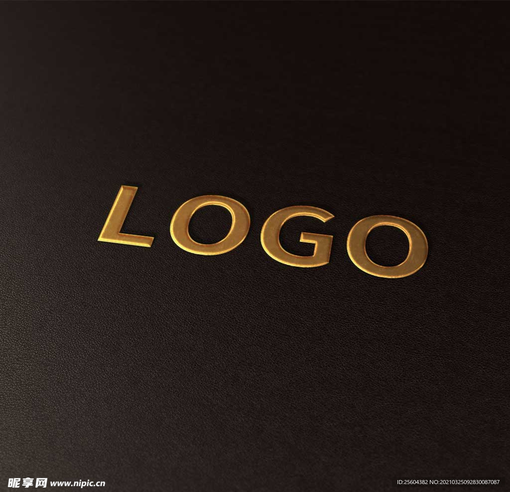 凹凸效果印刷logo样机