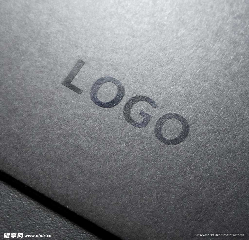 印刷工艺效果logo样机
