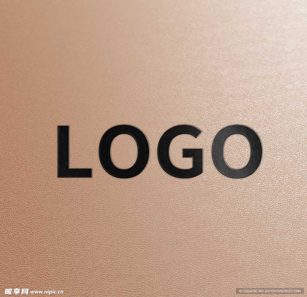 皮革工艺logo样机