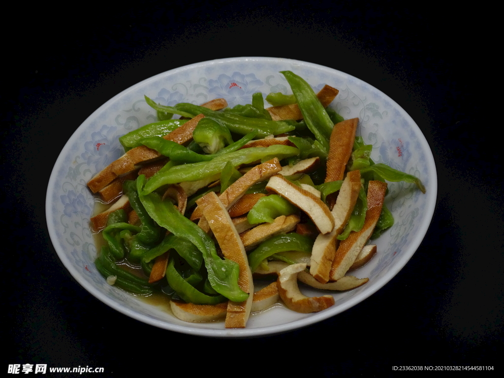 青椒炒香干