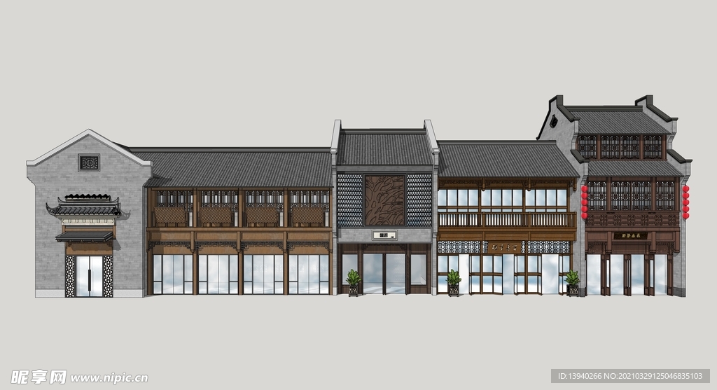 新中式商业建筑