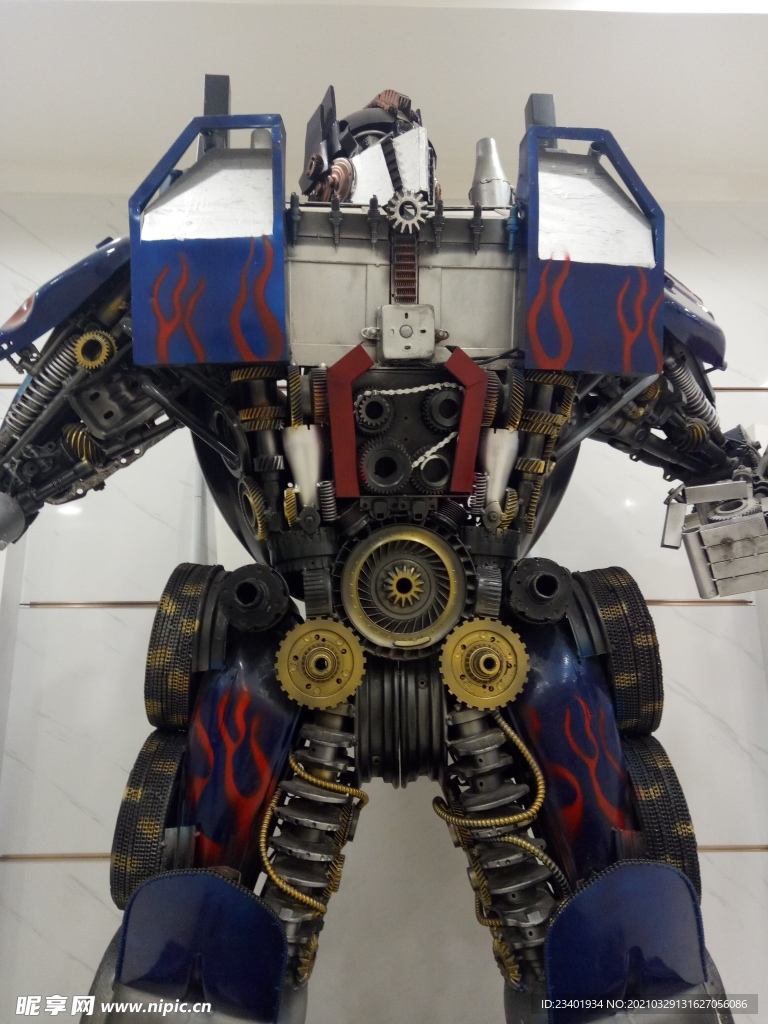 炫酷机械齿轮机器人造型展示