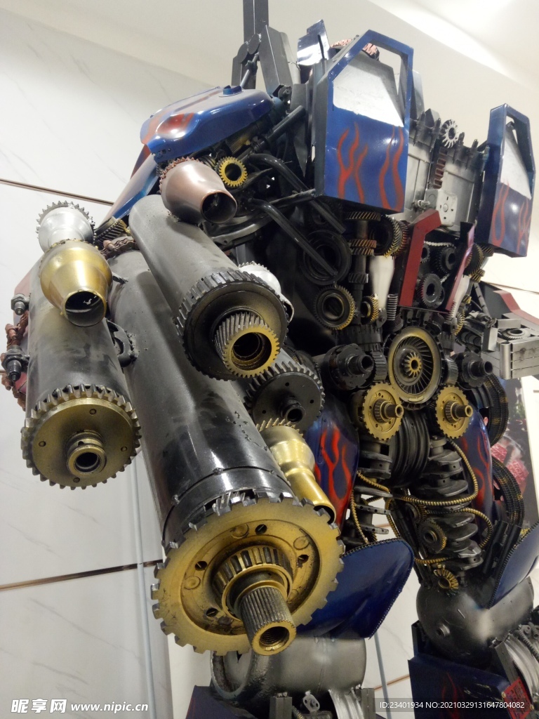 机器人机械齿轮造型展示