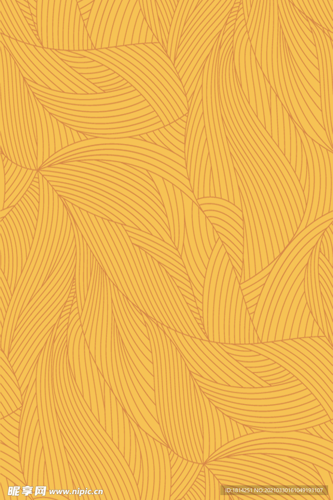 黄色树叶纹