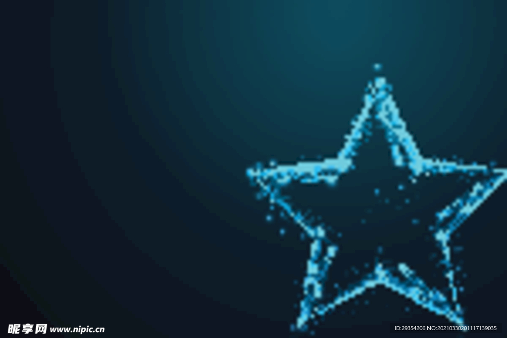 粒子五角星背景图片