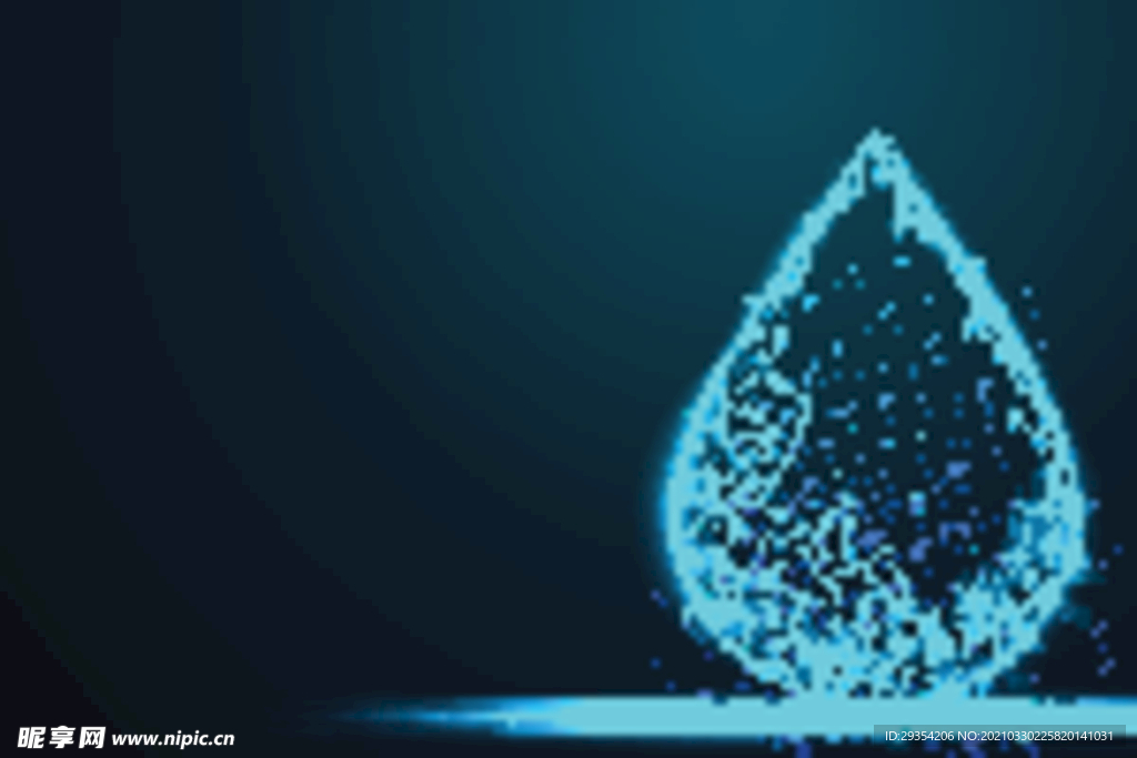 粒子水滴科技背景图片
