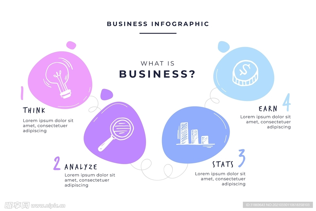 信息图模板 流程