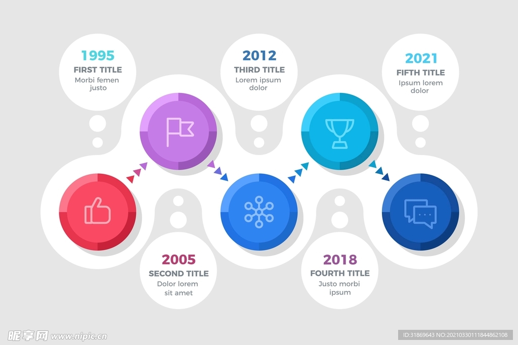 信息图模板 流程