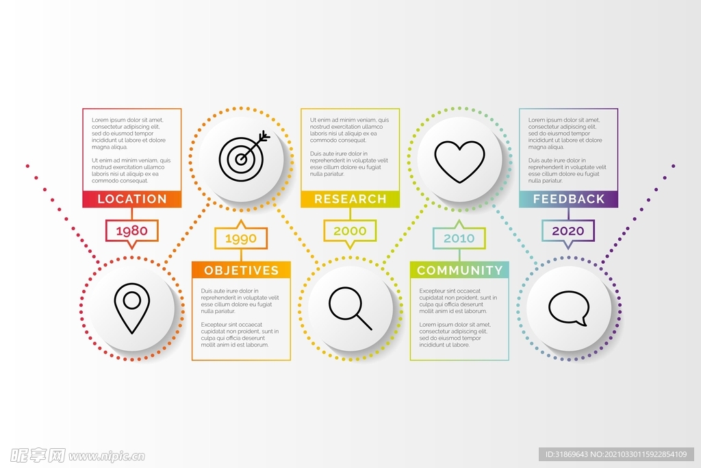 信息图模板 流程