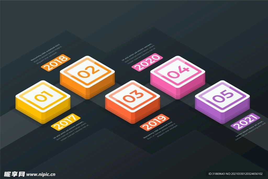 信息图模板 流程