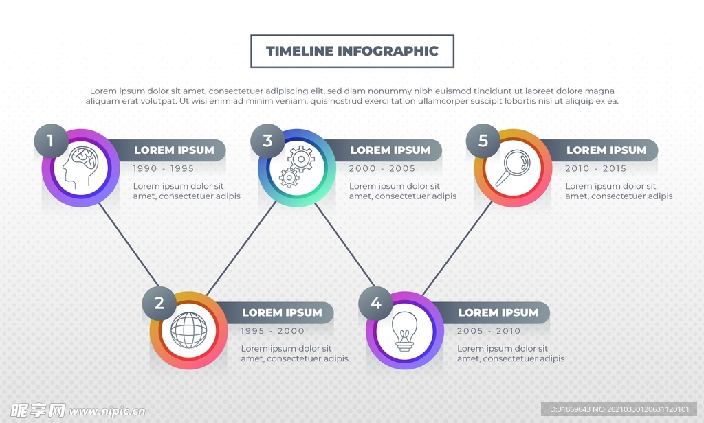 信息图模板 流程