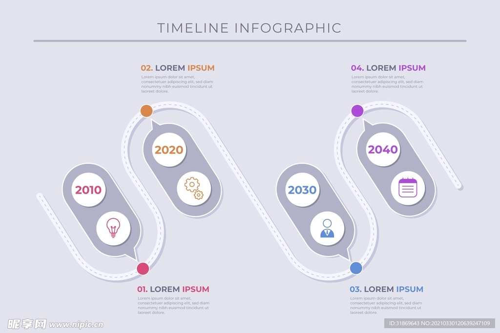 信息图模板 流程