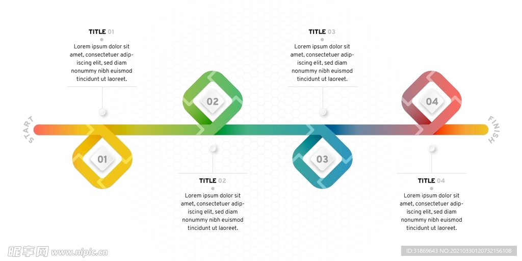 信息图模板 流程