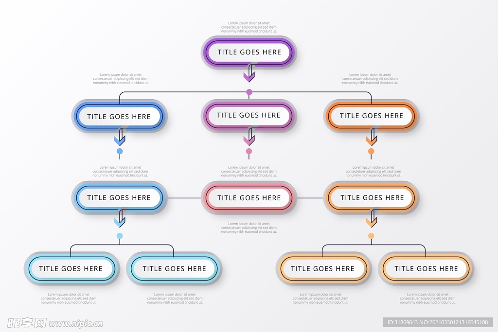 信息图模板 流程