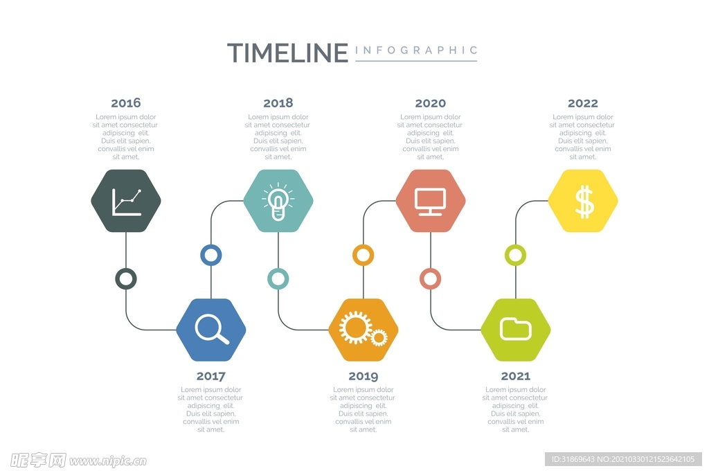 信息图模板 流程