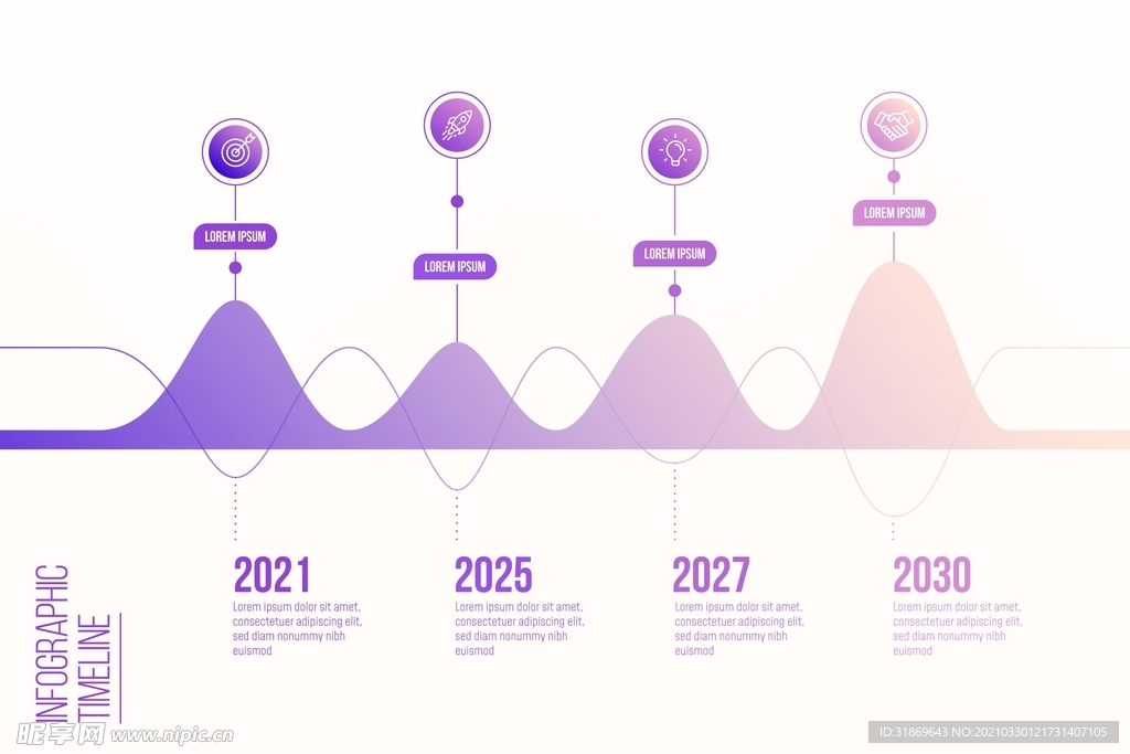 信息图模板 流程