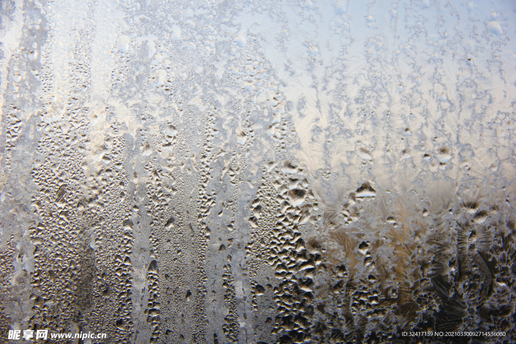 雨水阴雨天水汽雾气玻璃素材