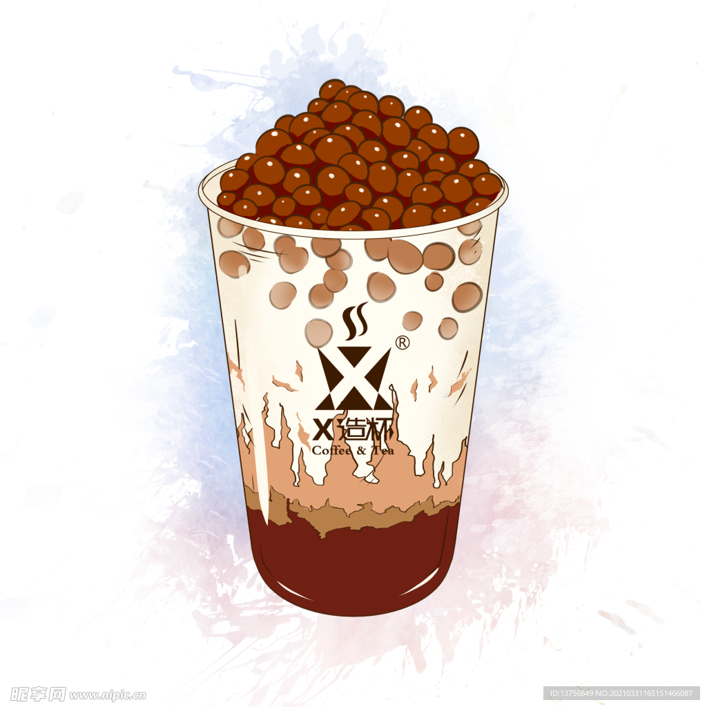 黑糖粉圆鲜奶