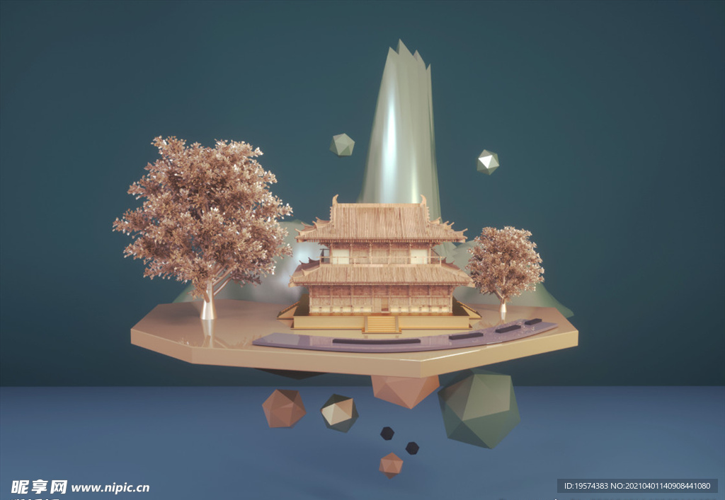 c4d模型psd格式电商展台