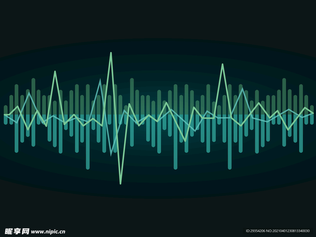 科技电波背景图片