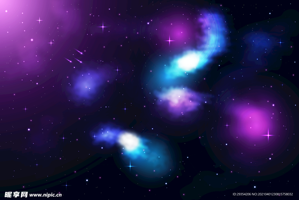 炫彩星光背景图片