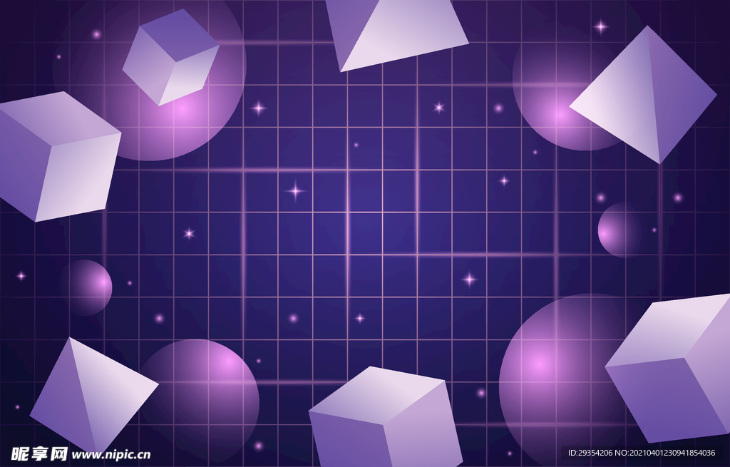 立体几何图形背景图片