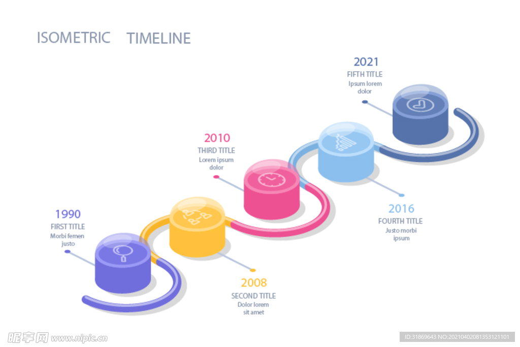 信息图模板 流程
