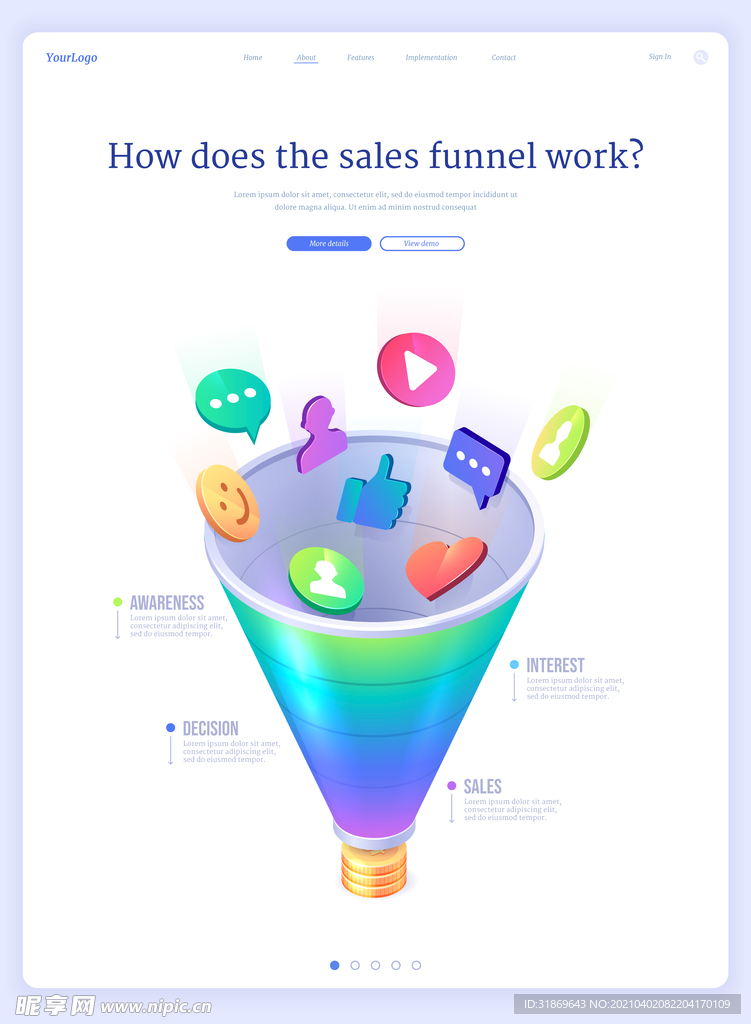 信息图模板 流程