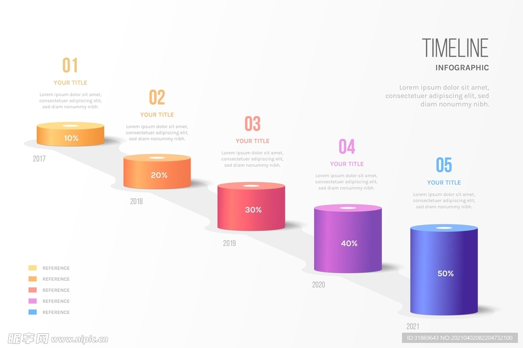 信息图模板 流程