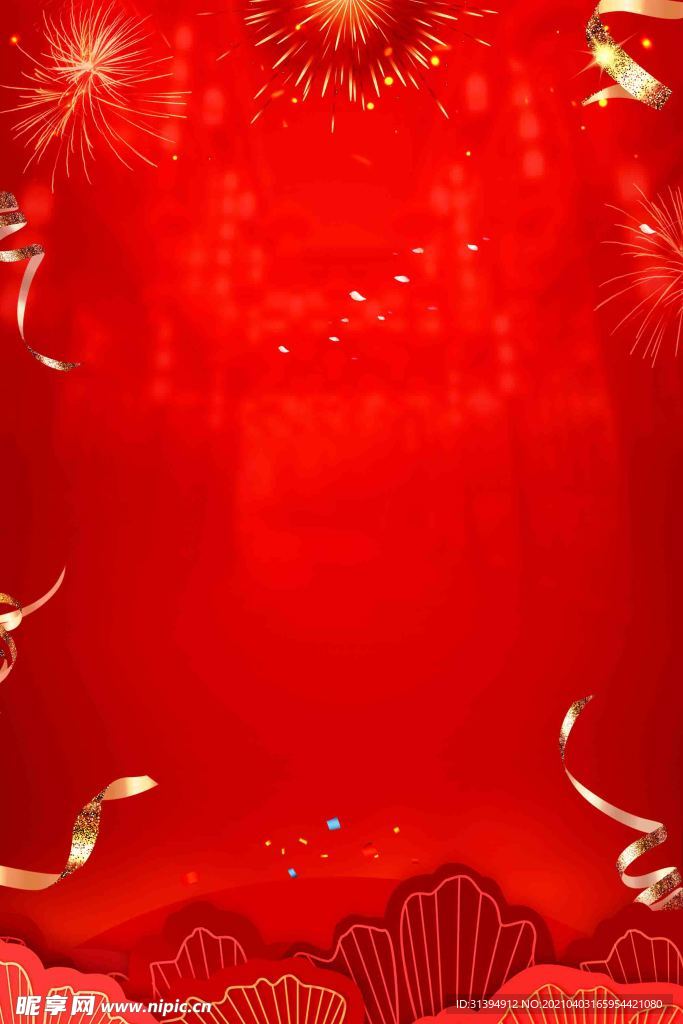 红色背景