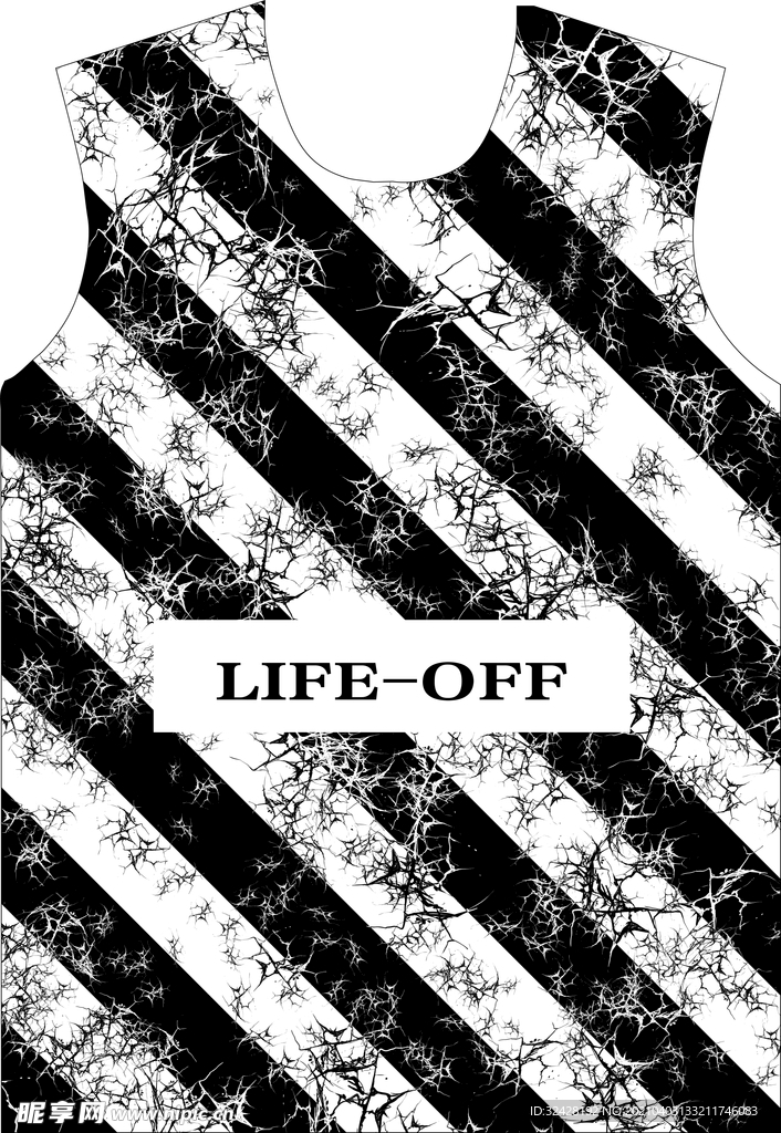 潮流男装印花 分层