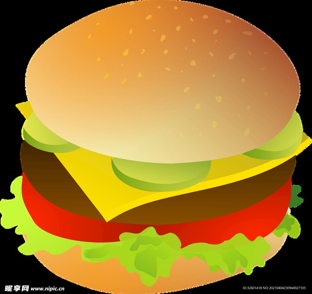 汉堡包素材