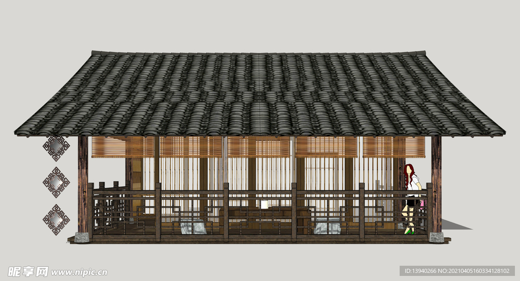 乡村木构民居建筑