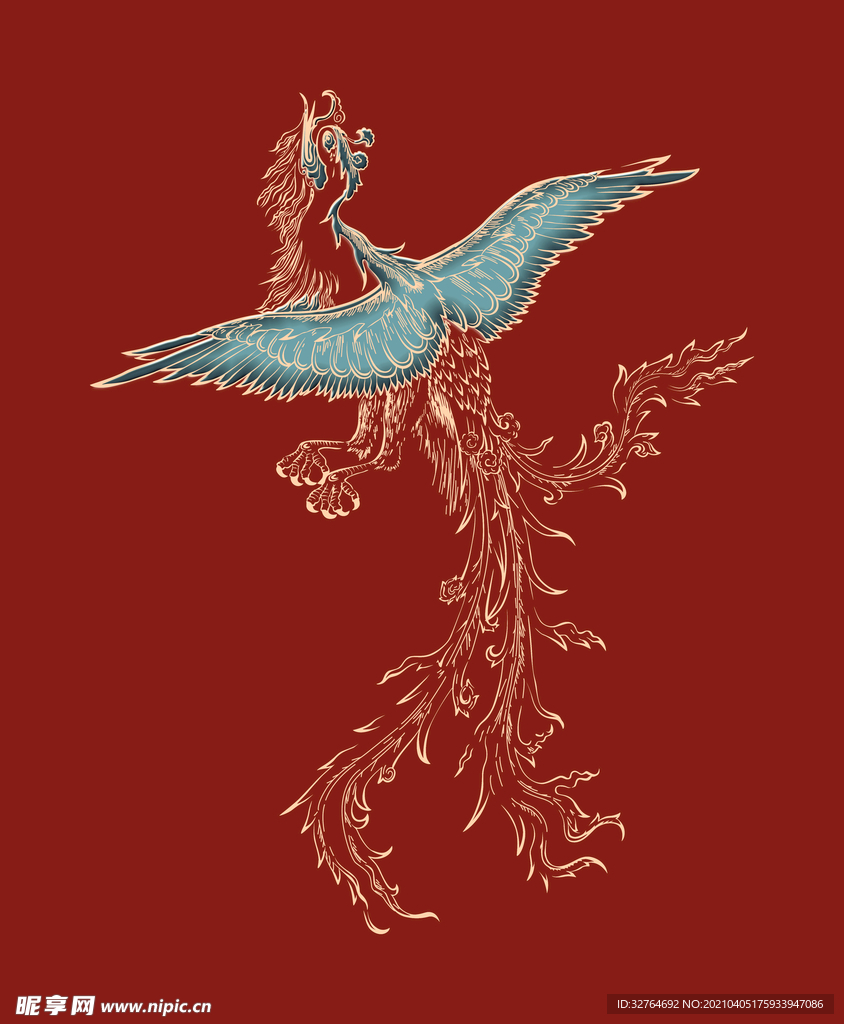 鸟 中国风