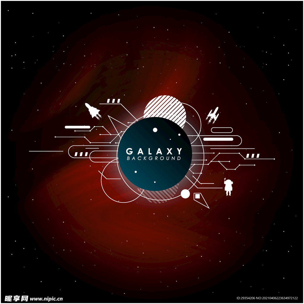 科技背景星球太空底纹图片