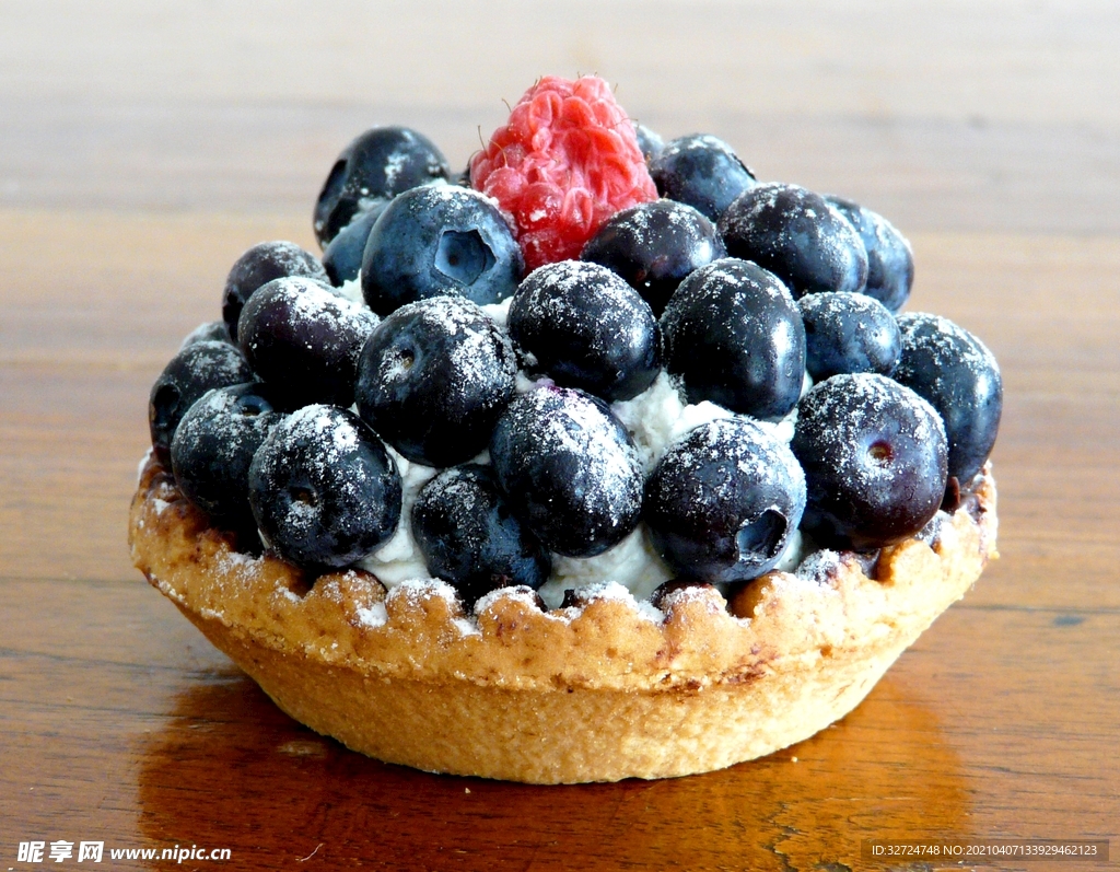 蓝莓甜点